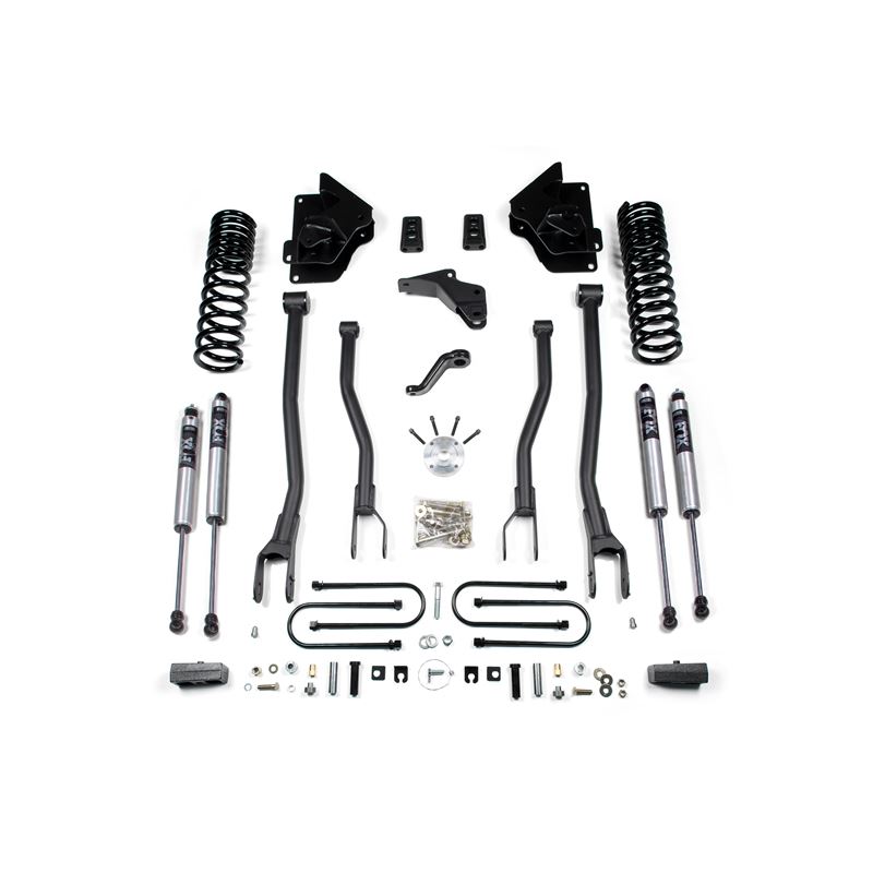 BDS Suspension 4 Inch Lift Kit W 4 Link Ram 3500 13 18 4WD