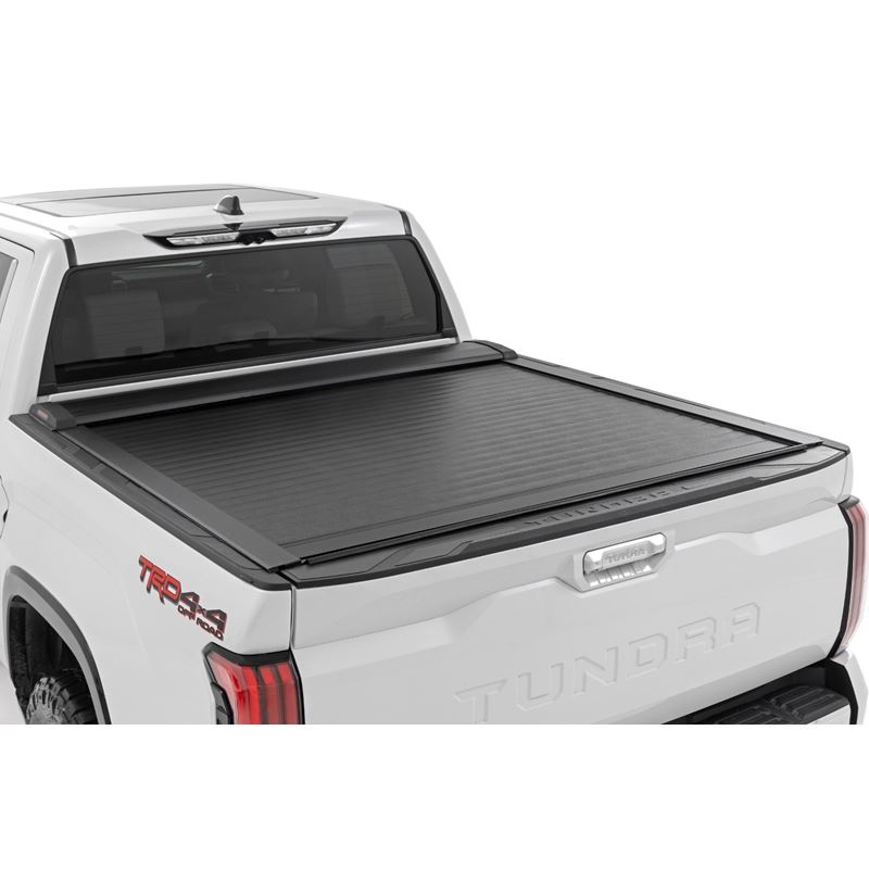 Rough Country Retractable Bed Cover | 5'7" Bed | Toyota Tundra 2WD/4WD ...