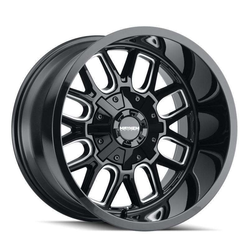 Mayhem COGENT (8107) GLOSS BLACK/MILLED SPOKES 18X9 6-135/6-139.7 0MM ...